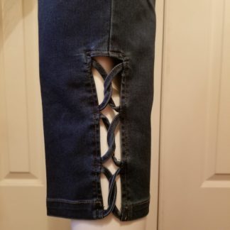 Denim Interlock Trim Capri by LuLu-B