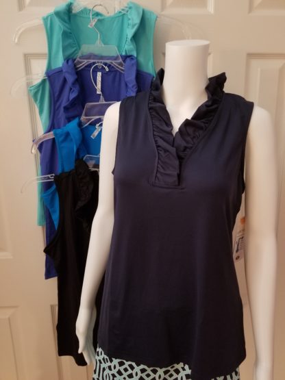 Ruffle V-Neck Top: FIVE colors