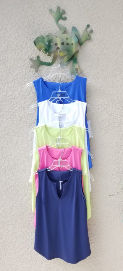 Sleeveless Key Hole Top: Deep Sea - Image 2