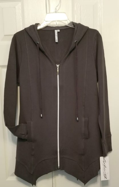 French Terry Hoodie: Cream - Image 2