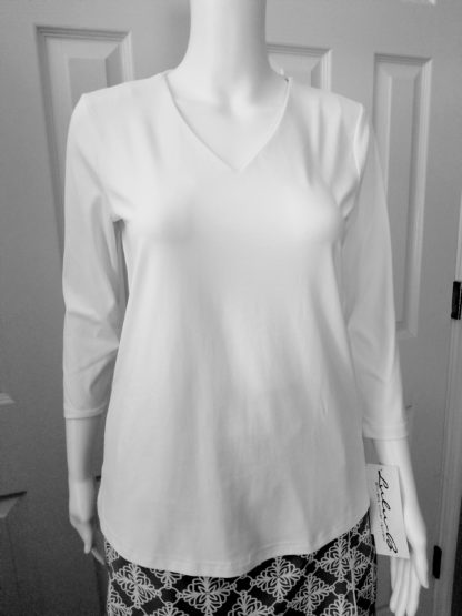 V Neck Top: Blue Corals - Image 5