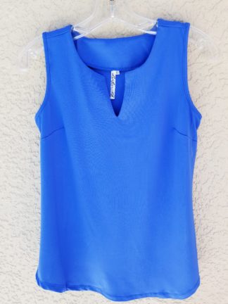 Sleeveless Key Hole Top: Deep Sea