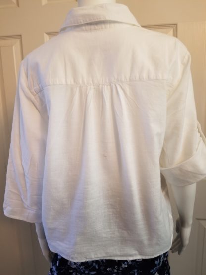Knot Front Cotton Shirt - Image 2