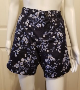 Dash Knit Waist Floral Shorts